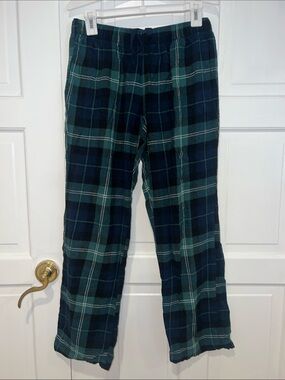 Old Navy Navy and Green Plaid Women's Pajama Pants